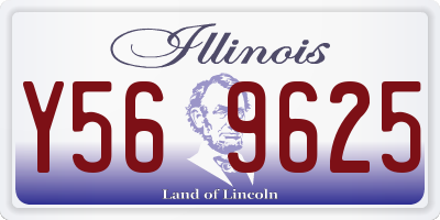 IL license plate Y569625