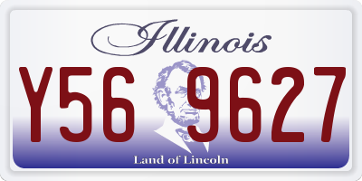 IL license plate Y569627