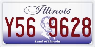 IL license plate Y569628