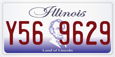 IL license plate Y569629
