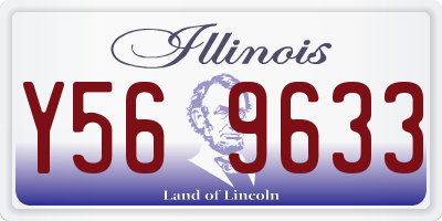 IL license plate Y569633