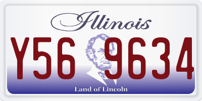 IL license plate Y569634