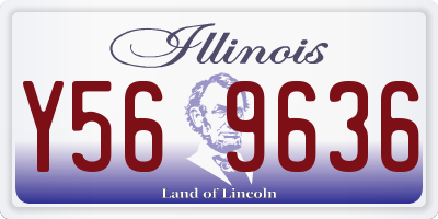 IL license plate Y569636