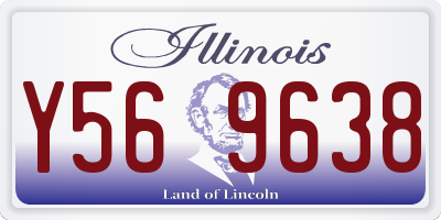 IL license plate Y569638