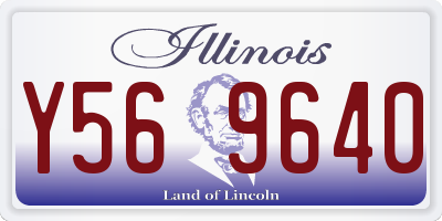 IL license plate Y569640