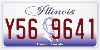 IL license plate Y569641