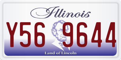 IL license plate Y569644