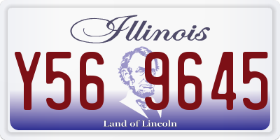 IL license plate Y569645