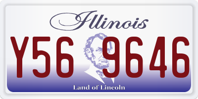 IL license plate Y569646