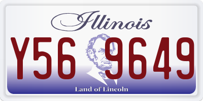 IL license plate Y569649