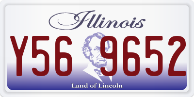 IL license plate Y569652