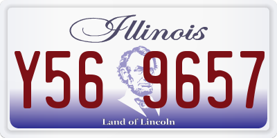 IL license plate Y569657