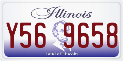 IL license plate Y569658
