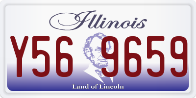 IL license plate Y569659