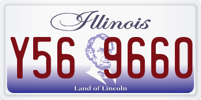 IL license plate Y569660