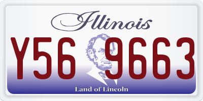 IL license plate Y569663