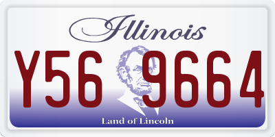 IL license plate Y569664