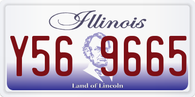 IL license plate Y569665