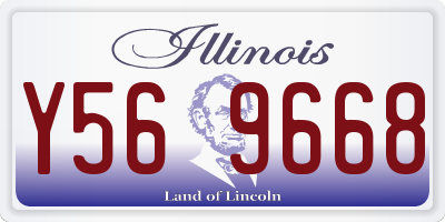 IL license plate Y569668
