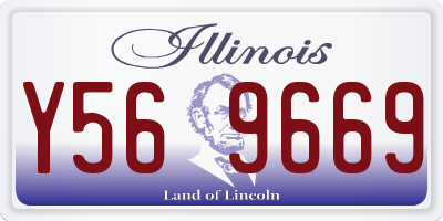 IL license plate Y569669