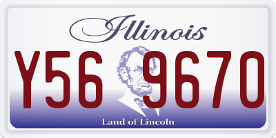 IL license plate Y569670
