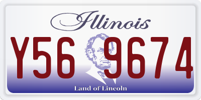 IL license plate Y569674