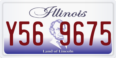 IL license plate Y569675