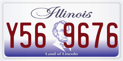 IL license plate Y569676