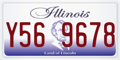 IL license plate Y569678