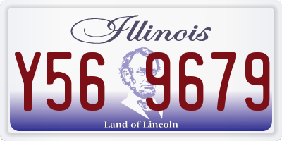 IL license plate Y569679