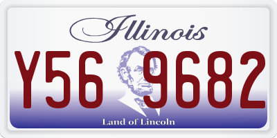 IL license plate Y569682