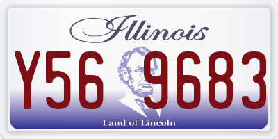 IL license plate Y569683