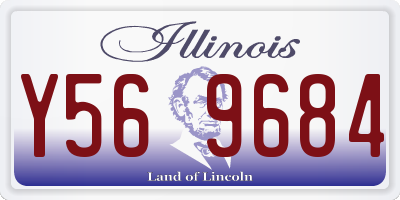 IL license plate Y569684