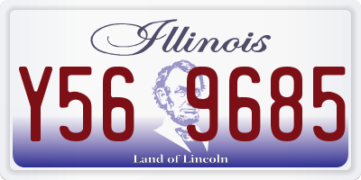 IL license plate Y569685