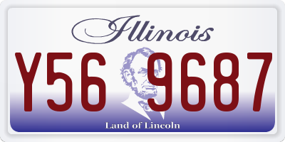 IL license plate Y569687