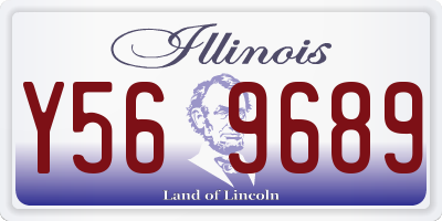 IL license plate Y569689