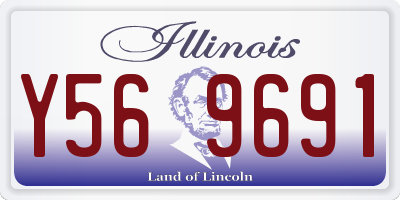 IL license plate Y569691