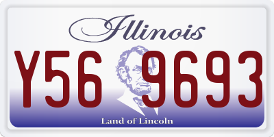 IL license plate Y569693