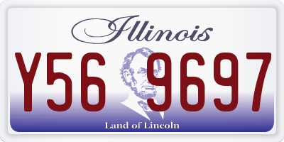 IL license plate Y569697