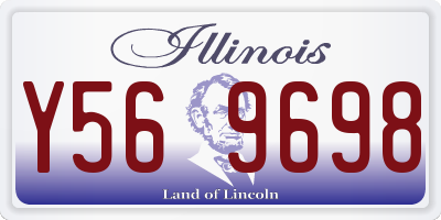 IL license plate Y569698