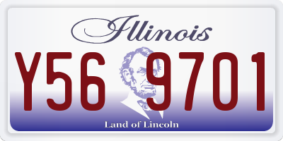 IL license plate Y569701