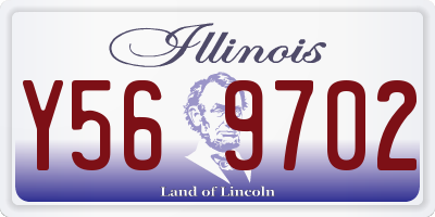 IL license plate Y569702