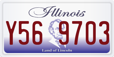 IL license plate Y569703