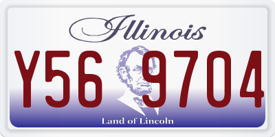 IL license plate Y569704