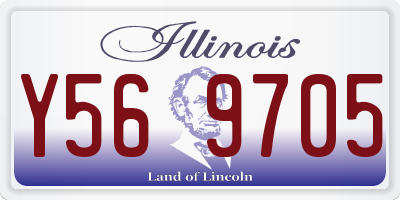 IL license plate Y569705