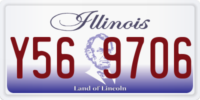 IL license plate Y569706