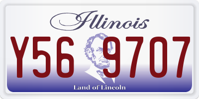 IL license plate Y569707