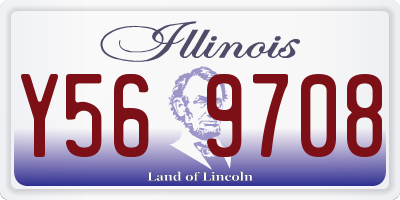 IL license plate Y569708