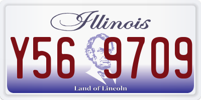 IL license plate Y569709