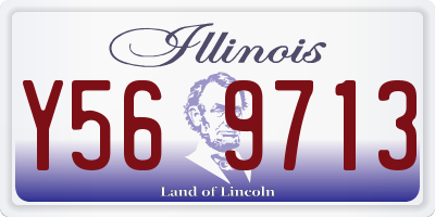 IL license plate Y569713